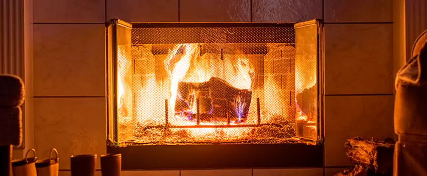 Mendota Hearth Landscape Fireplace Installation in East York, Ontario