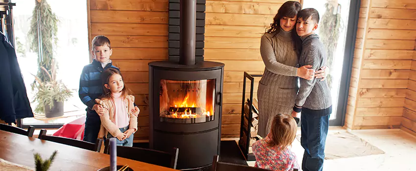 Morso Cast Iron Fireplace Insert Installation in East York, Ontario