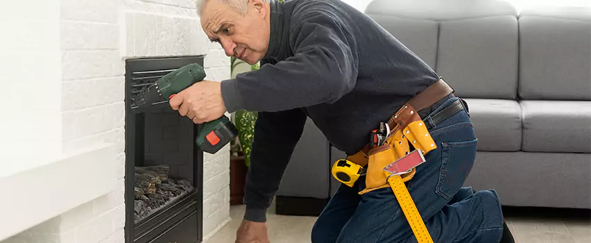 New Indoor Fireplace Installation in East York, Ontario