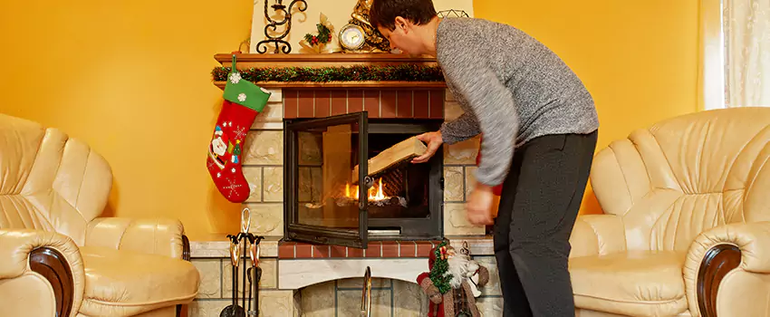 Rusted Metal Fireplace Restoration in East York, Ontario