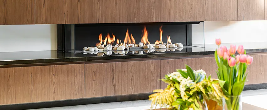 Double-height Fireplace Design Refurbishment in East York, Ontario